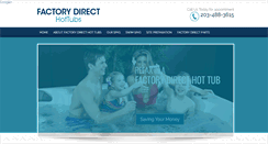 Desktop Screenshot of factorydirecthottub.com